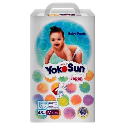 Подгузники-трусики Yokosun M 6–10 кг 48 штук 1